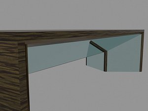 cocktail table angled mirror 3d max