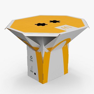 3D McDonalds Foldable Cardboard Table