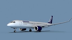 3D Bombardier CS100 Bombardier