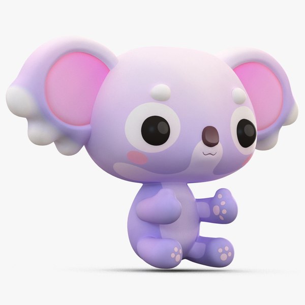 cute cartoon koala 3D model