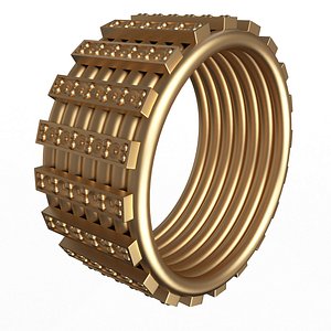Jewelry Ring 02  Gold 3D model