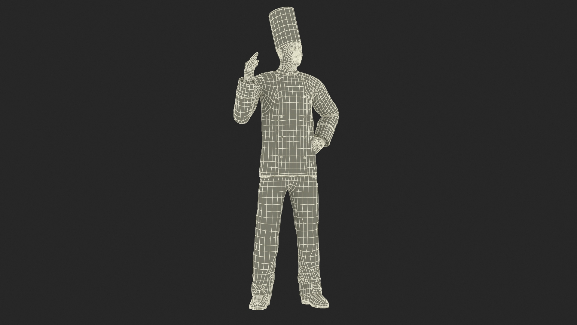 Professional Chef Character In Pose 3D Model - TurboSquid 2328715