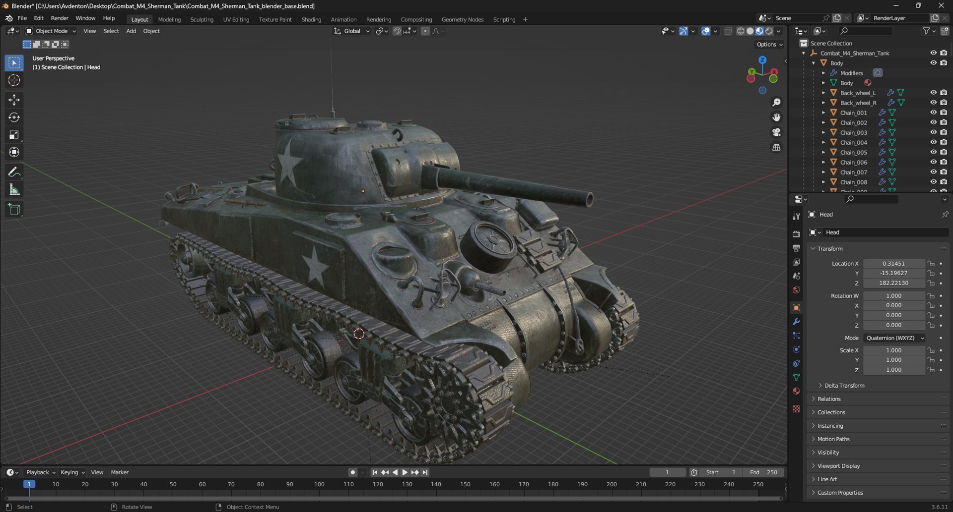 Combat M4 Sherman Tank 3D model https://p.turbosquid.com/ts-thumb/qJ/dNeyFx/op/combatm4shermantank3dmodel034/jpg/1723015488/1920x1080/fit_q87/9457a2095c2513375a4c6952f83b00c623a49e5d/combatm4shermantank3dmodel034.jpg