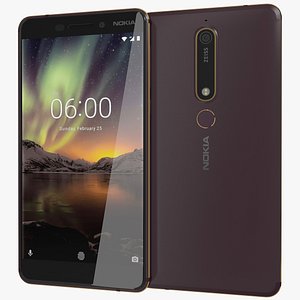 realistic nokia 6 2018 model