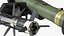 Anti Tank Missile FGM-148 Javelin Set Rigged 3D Model