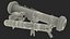 Anti Tank Missile FGM-148 Javelin Set Rigged 3D Model