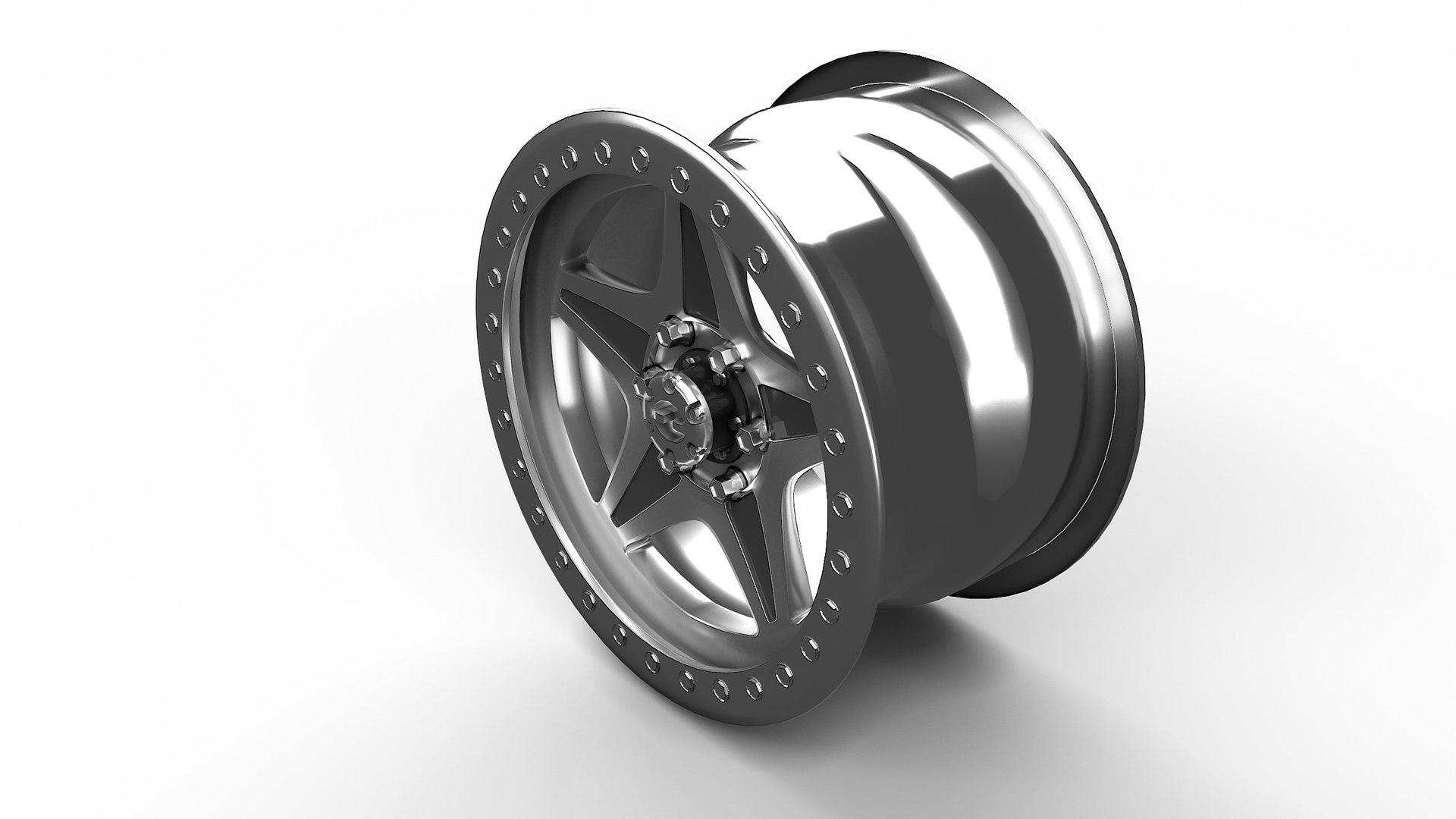 Savanna Alloy off road rim 3D model - TurboSquid 1952517