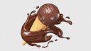 Chocolate Liquid Splash 028
