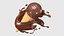 Colección de modelos 3D de 34 mallas de chocolate líquido Splash