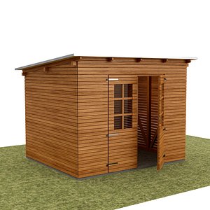 garden tool house shed 3D