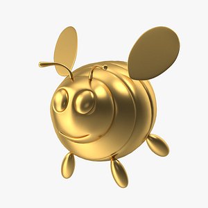 Golden Cartoon Bee