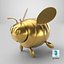 Golden Cartoon Bee model