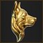 Pendentif tête de chien