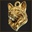 Pendentif tête de chien