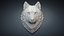 Wolf Face Bas-relief Animal Sculpture