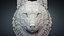 Wolf Face Bas-relief Animal Sculpture