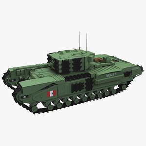 3D infantry tank churchill mark iv