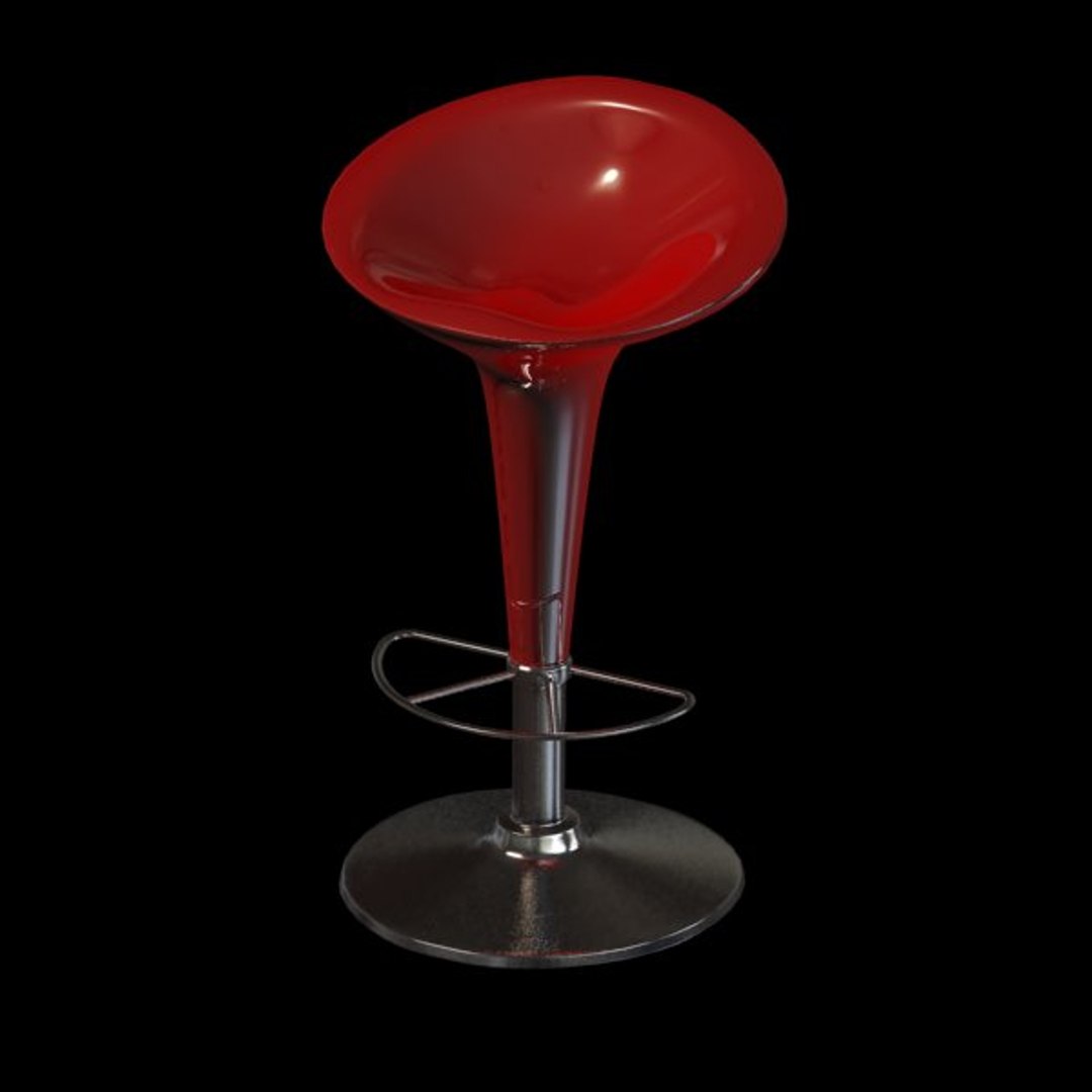 3ds Max Red Stool