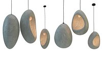 Sculptural Rogan Gregory Illuminated Pendants