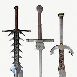 GreatSword Collection Vol 1 - PBR Low-Poly Models 3D