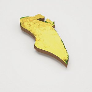 Bahrain Realistic 3D Terrain Map