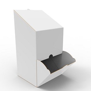 3D Packaging Dispenser box with tapered top 150x130x280mm