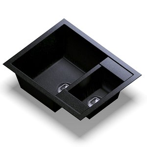 sink polygran r-109 black 3D model