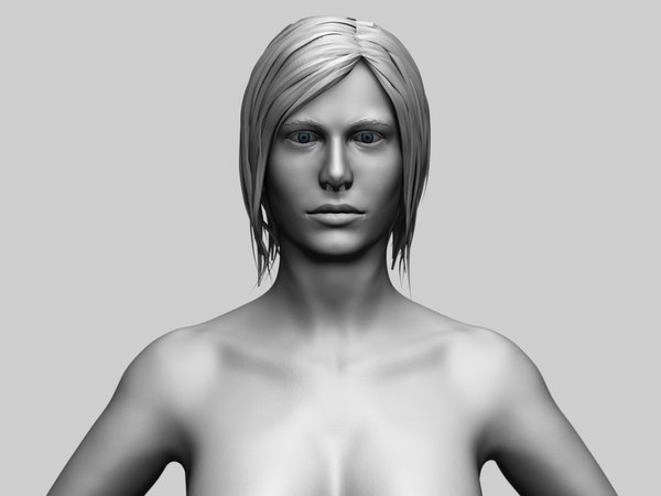 3d obj female basemesh