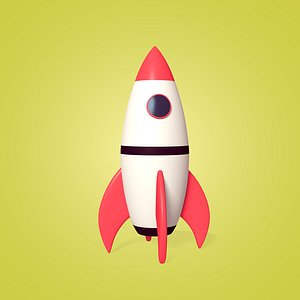 Cartoon Rocket model