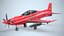 Airplane Pilatus PC-21 Red PBR