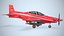 Airplane Pilatus PC-21 Red PBR