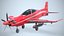Airplane Pilatus PC-21 Red PBR
