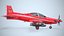 Airplane Pilatus PC-21 Red PBR