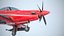 Airplane Pilatus PC-21 Red PBR