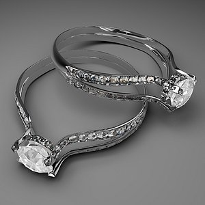 diamond ring 3d model