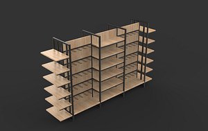 store shelves rack 3D model