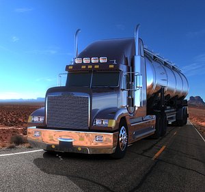 3d model freightliner truck