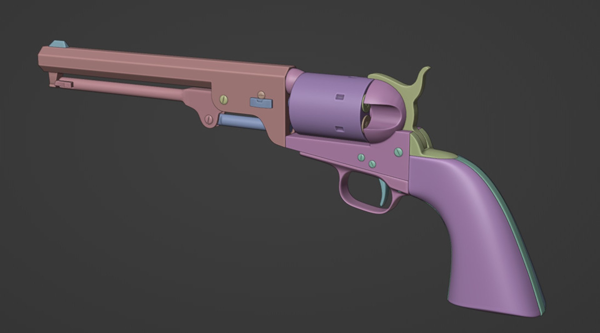 Colt 1851 Navy Pistol 3D model https://p.turbosquid.com/ts-thumb/qK/C6Z2N0/aW/pistol_rend_6/jpg/1695117549/1920x1080/fit_q87/c2a40af4229cba6f263e12fe73a9cbd93bcf8c54/pistol_rend_6.jpg