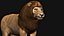 Low polygon lion and lioness collection