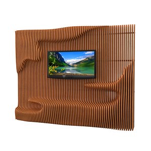 3D Parametric TV 3D model 04