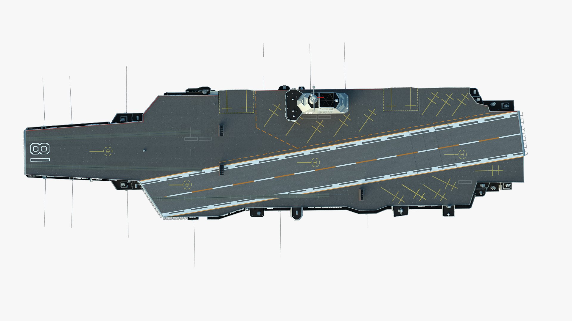 3D Chinese Aircraft Carrier CV-18 Fujian Model - TurboSquid 2038305