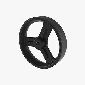 3D trolley wheel tire model