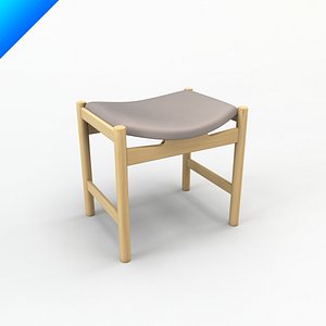 ch54 hans wegner stool 3ds