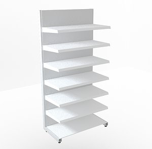 3D shelving food model