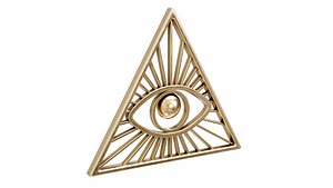 3D Masonic eye