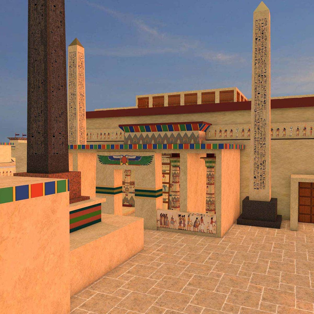 karnak temple c4d