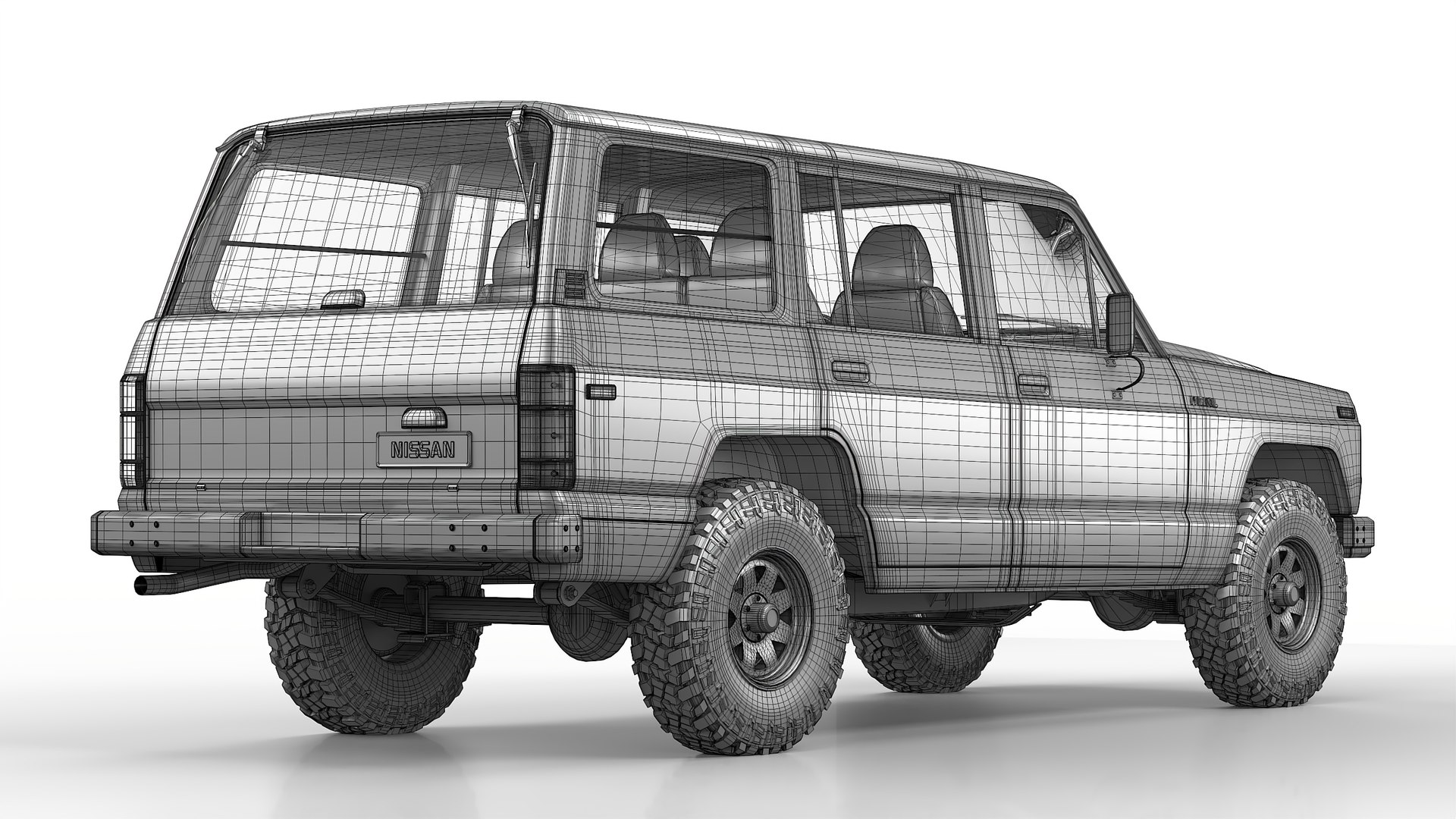 1980 NIssan Patrol MQ model https://p.turbosquid.com/ts-thumb/qK/aDePU3/Bw/preview_2_wire/jpg/1653711967/1920x1080/fit_q87/9f6d3a9f09ab706292220327dc3f017170d4e68f/preview_2_wire.jpg