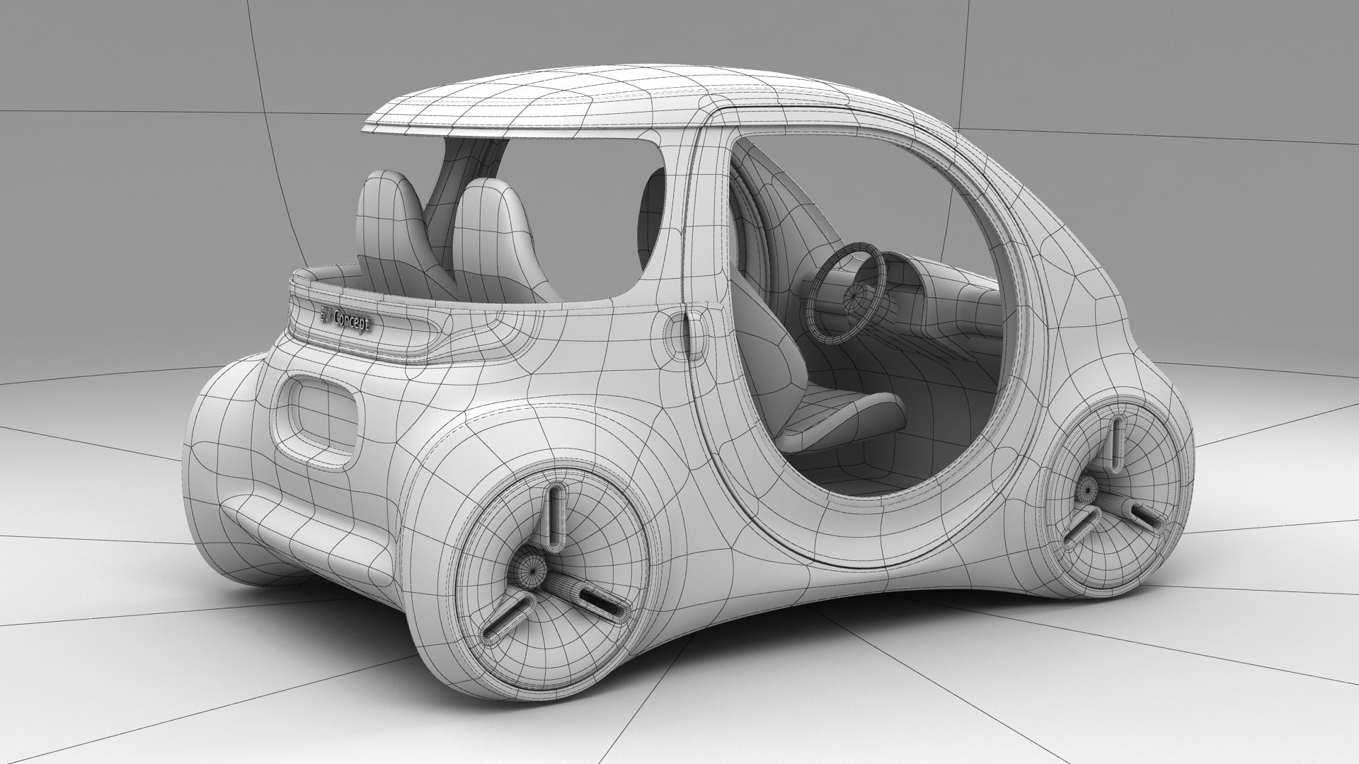 3D Kancil Ev 7 Ev Model TurboSquid 1323112