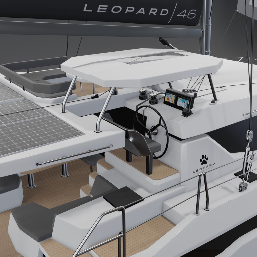 3D Leopard 46 3D Catamaran - TurboSquid 2282020