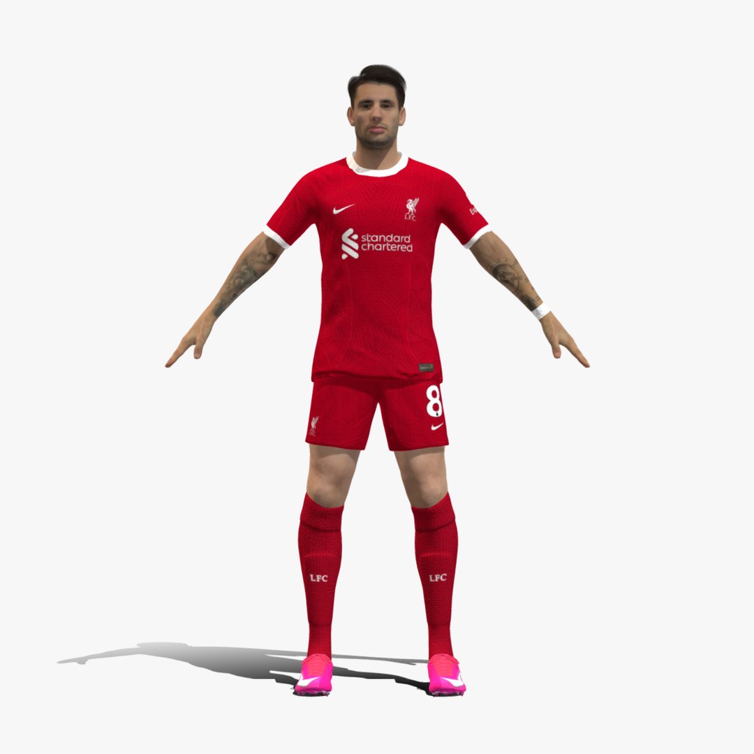 3D 3D Rigged Dominik Szoboszlai Liverpool 2024 Model